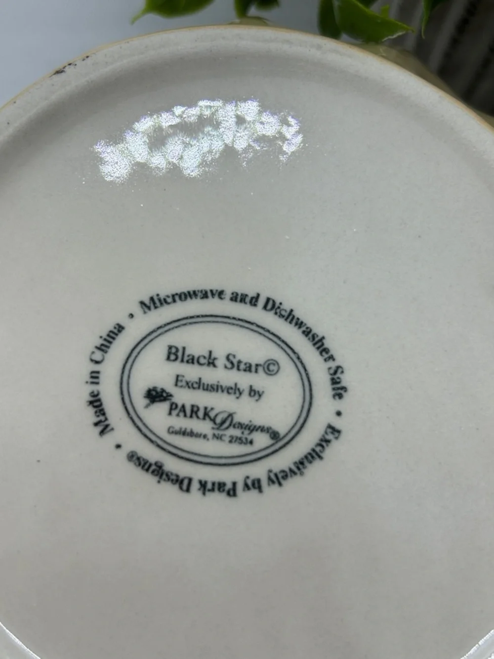 Park Designs Black Star Batter Bowl RARE FIND Brand New Unused